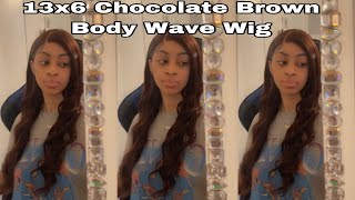 UBEST CHOCOLATE BROWN 13X6 BODY WAVE WIG