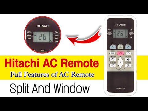 Hitachi AC Remote Control Features | Hitachi AC Remote Operation | AC Remote Control |(Hindi) 2022