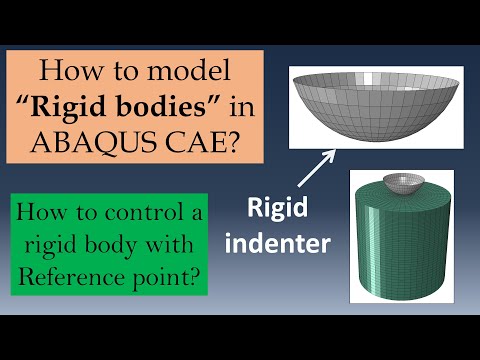 How To Model Rigid Bodies In Abaqus Cae Reference Point Contact Tutorial