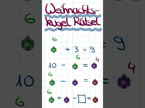 Weihnachtskugel Rätsel