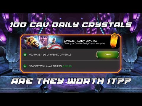 100x Cavalier Login Crystals' Opening - Are these worth it? | Marvel Contest of Champions