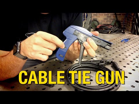 Quick Tip - Professional Cable Tie Gun - Fasten & Cut Cable Ties in One Motion - Eastwood