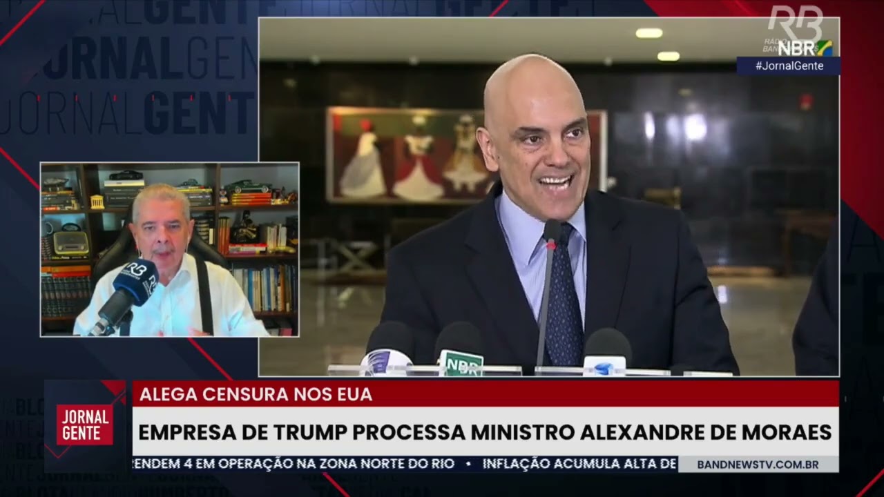 Aconteceu na Semana - Cláudio Humberto: ALEXANDRE DE MORAES é processado por empresa de TRUMP