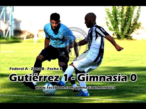 Gutiérrez 1 - Gimnasia (M) 0. Fecha 6. Zona B. Fase 1. Federal A 2016.