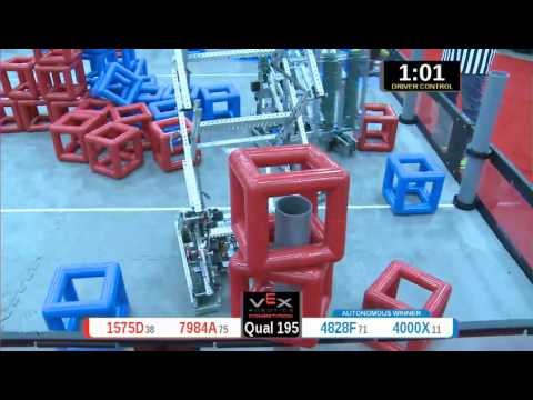 2015 VRC Engr Q195 - 1575D 7984A vs 4828F 4000X - 41 to 58 - VEX Worlds 2015 - Engineering Division