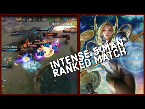 INTENSE 5 MAN RANKED MATCH WITH TEAM! Vainglory 5v5