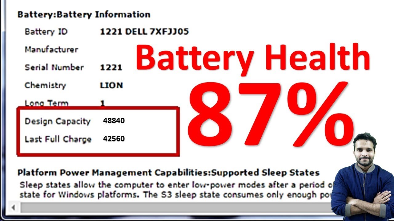 Check Your Laptop's Battery Health using CMD