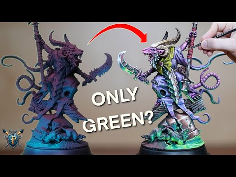 How to Paint SKAVEN... with GREEN OSL | Grey Seer | Warhammer | Age of Sigmar