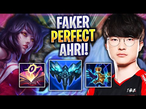 FAKER PERFECT GAME WITH AHRI! - T1 Faker Plays Ahri MID vs Twisted Fate! | Season 2022