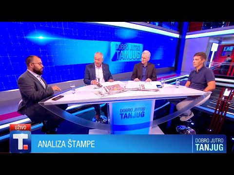 Analiza štampe 26.08.22. - Darko Obradović i  Nikola Vrzić • DOBRO JUTRO TANJUG