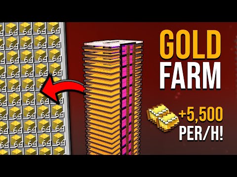 Minecraft Portal Based Gold Farm 1.21 - 80,000+ Items Per Hour! — Minecraft farm tutorial thumbnail