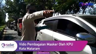 Pembagian Masker Oleh KPU Kota Mataram