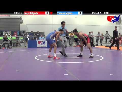 Joey Delgado vs. Yoanse Mejias at 2013 Junior Nationals - FILA - FS
