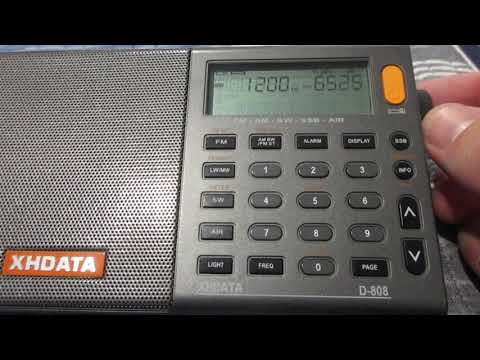 Chicago daytime Medium Wave (AM) bandscan with the XHDATA D-808