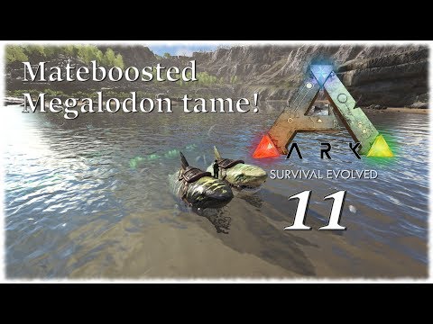 Ark Survival Evolved Ragnarok - Ep. 11 - Mateboosted Megalodon tame!