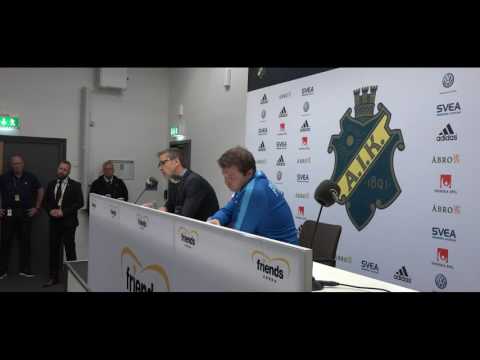 Presskonferens efter AIK - IFK Norrköping