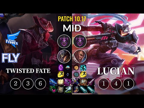 AF Fly Twisted Fate vs Lucian Mid - KR Patch 10.17