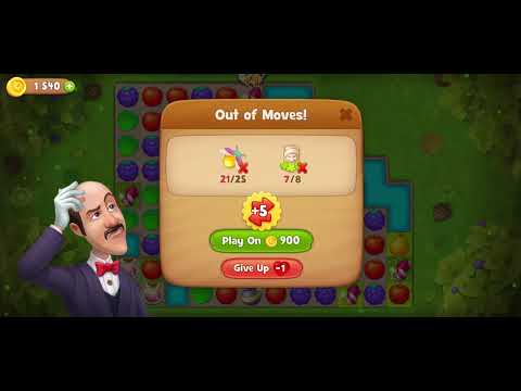 Golden Cup 10886 Stage 75 - 77 ▪︎ no hacks, real play ☆ Gardenscapes by Anne