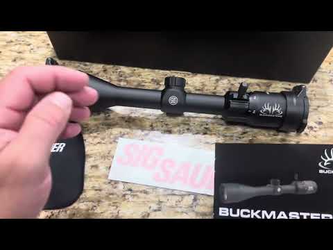 Sig Sauer Buckmasters Tactical Hunting Shooting One-Piece Tube Reticle Riflescope Review