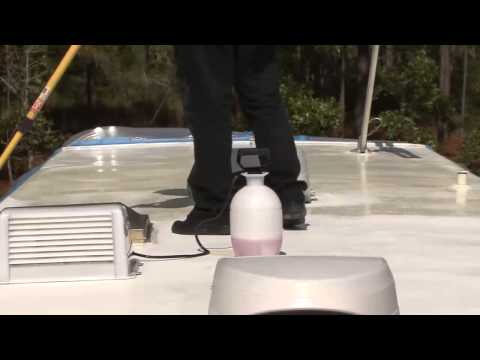 Coating your RV roof with Dicor's Fiberglass RV Roof Coating System