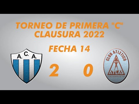 Primera "C" Clausura 2022 - fecha 14 - Argentino de Merlo 2 Atlas 0 - Resumen