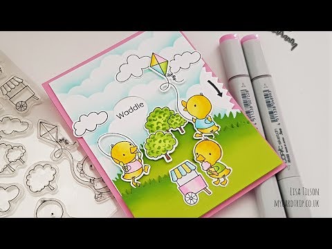 Interactive Card - My Favorite Things Peek A Boo Wheel - Just Ducky!