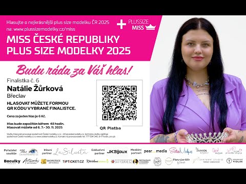 Finalistka s č. 6 soutěže Miss Plus Size Modelky České republiky 2025