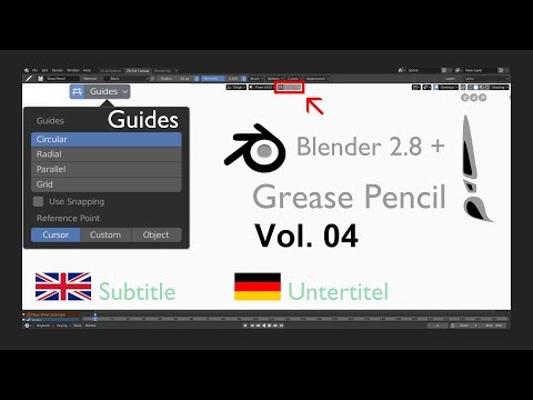 Blender 2.8 Grease Pencil | Guides | Beginner Quick Tips Vol. 04