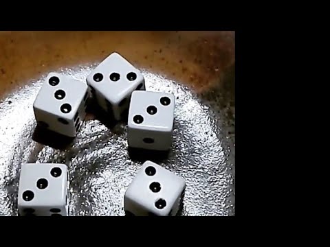 Rolling a Yahtzee in One Roll(in a bowl)