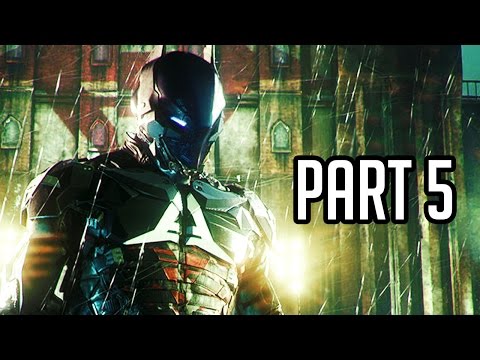 Batman Arkham Knight Walkthrough Gameplay Part 5 - Helicopter Boss Battle (PS4/XB1/PC 1080p HD)