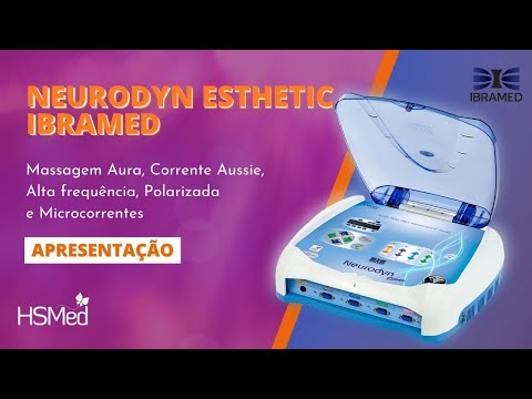 Neurodyn Esthetic - Massagem Aura, Corrente Aussie, Alta frequência, Polarizada e microcorrentes - Ibramed