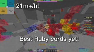 Best Ruby mining cords 21m+/h! - Hypixel Skyblock