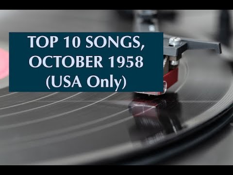 TOP 10 SONGS OCTOBER 1958; Ricky Nelson, Clyde McPhatter, Bobby Darin, Frankie Avalon, Tommy Edwards