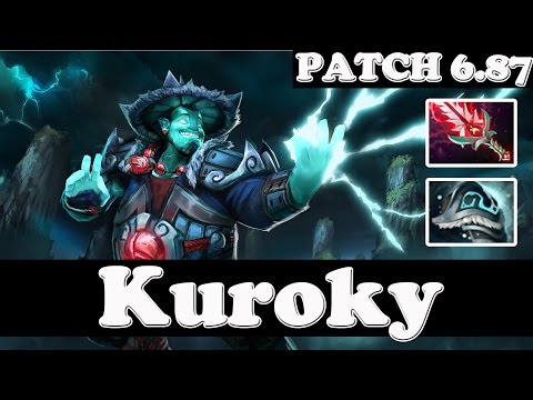 Dota 2 - Patch 6.87 - Kuroky Plays Storm Spirit with Bloodthorn  Vol 1 - Ranked Match Gameplay!