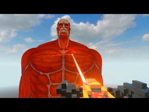 Colossal Titan vs Lava Gun in TEARDOWN