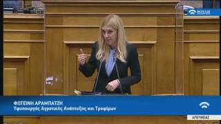 Ομιλία ΥφΑΑΤ, Φ. Αραμπατζή για την Αντιμετώπιση των Ελληνοποιήσεων με Νομοσχέδιο του ΥΠΑΑΤ (28/5/20)