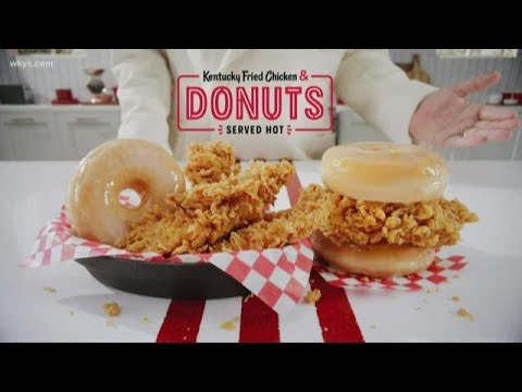 Jay and Betsy try KFC's chicken and donuts sandwich on What's New
