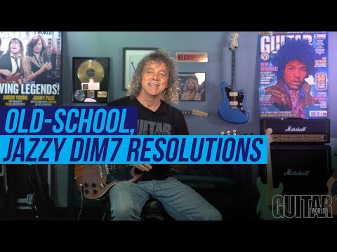 Old-school, Jazzy dim7 resolutions with Jimmy Brown
