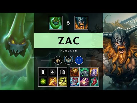 Zac Jungle vs Olaf - EUW Challenger Patch 25.11