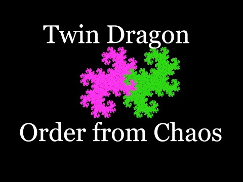 Twin Dragon Fractal (a 2 rep-tile): Order from Chaos (visual construction)