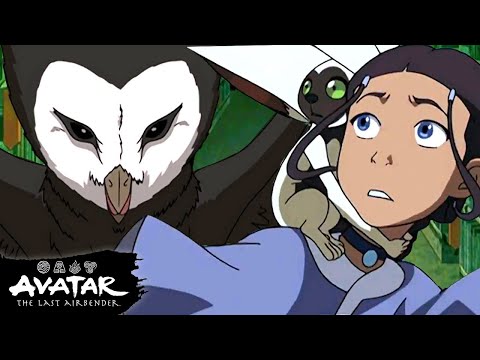 Aang & Team Avatar Escape Wan Shi Tong's Library 🦉 Full Scene | Avatar: The Last Airbender