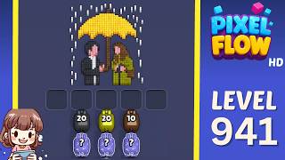 Pixel Flow Level 941 Solution Walkthrough