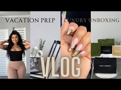 VLOG: VACATION PREP | LUXURY UNBOXING | HOME DECOR || part one
