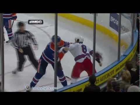 Brandon Prust vs Andy Sutton Oct 22, 2011