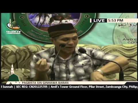 Pagbista sin Ginhawa Baran lecture by Sheikh Jamal Munib (Tausug)