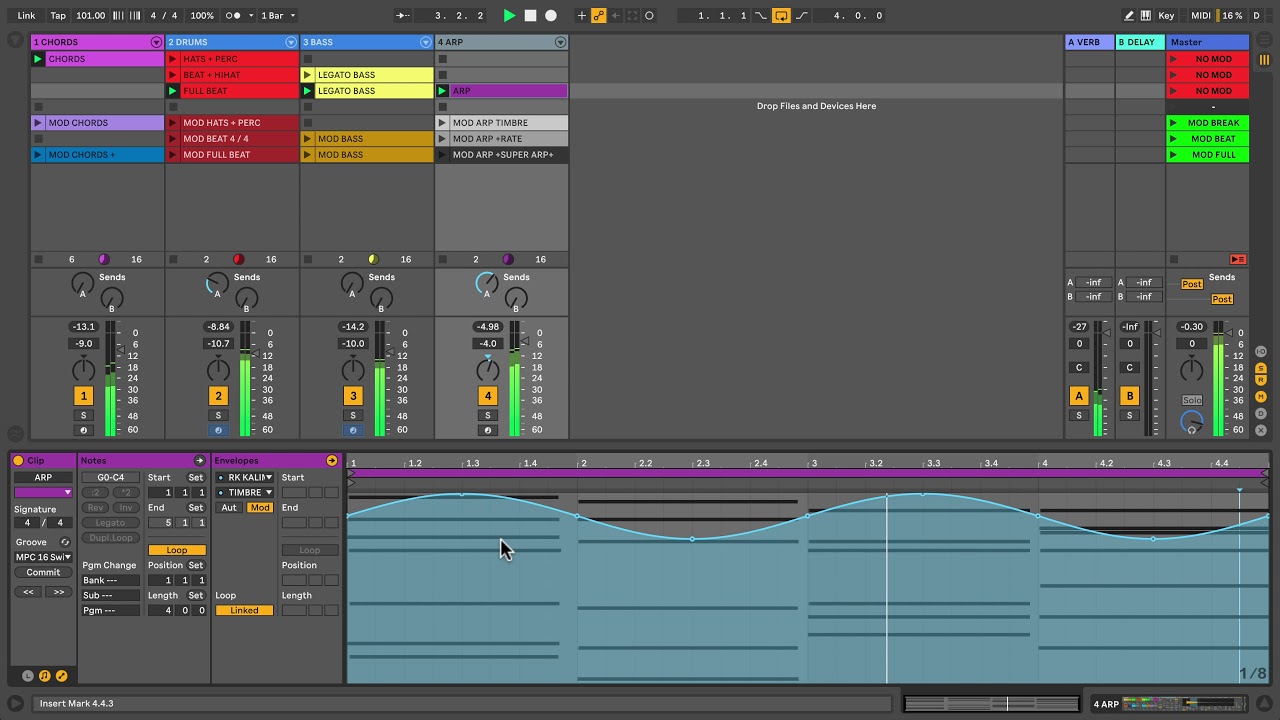 Modulation in Session View