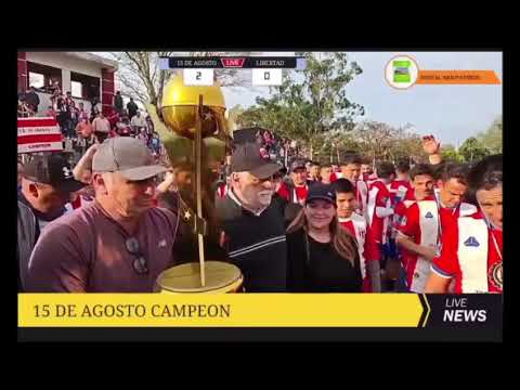 15 DE AGOSTO F.B.C DE SANTIAGO MISIONES PY  CAMPEÓN DE LA L.M.S  31/08/25