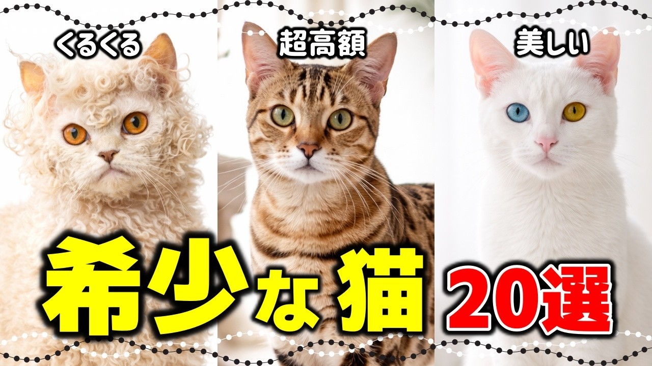 レアすぎ！実在する最も希少で珍しい猫種たち