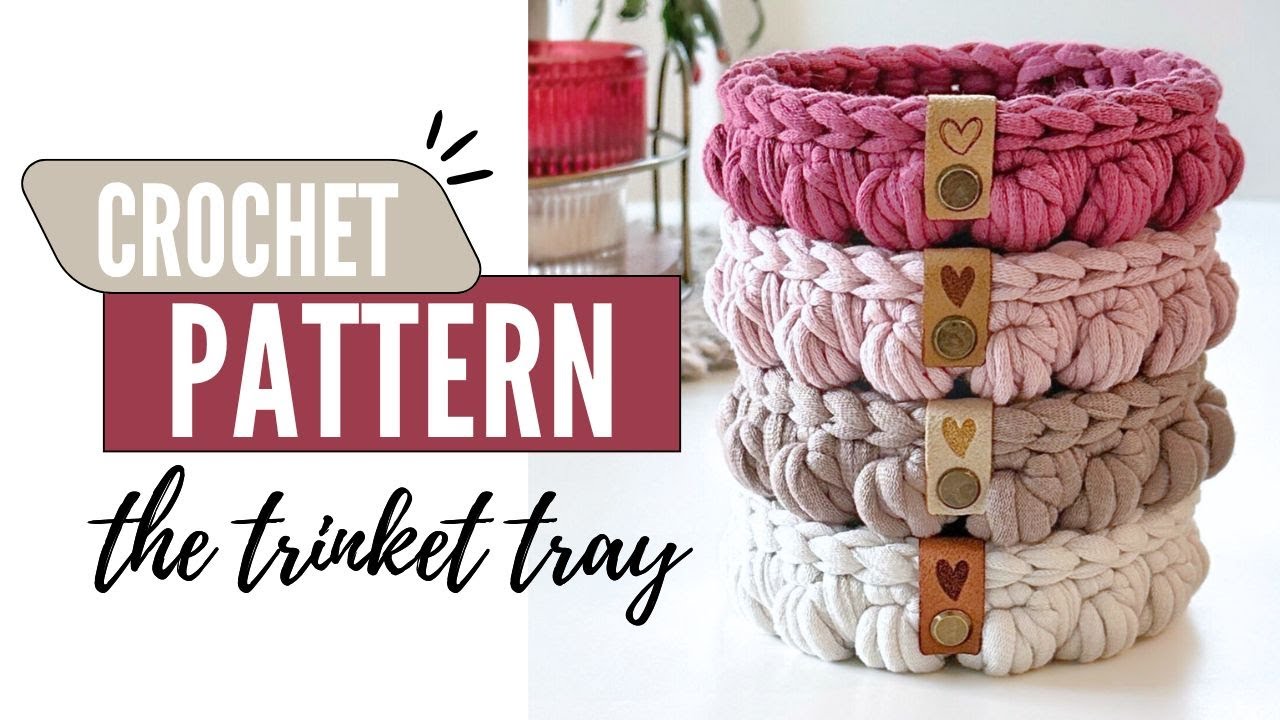How To Make A Small Crochet Basket – Trinket Tray | Crochet Tutorial