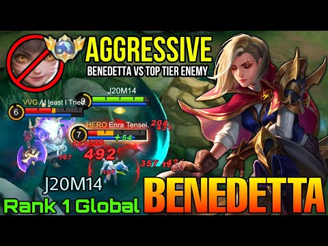 Aggressive Benedetta VS Top Tier Enemies! - Top 1 Global Benedetta by J20M14 - Mobile Legends